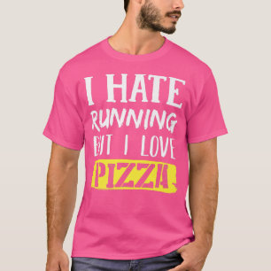 Ich mag laufen, aber ich Liebe Pizza Premium  T-Shirt