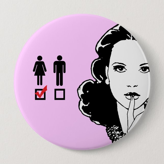 ICH MAG MÄDCHEN BUTTON (Vorderseite)