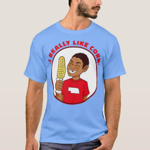 Ich mag Mais Funny Nebraska Mais Kid wirklich T-Shirt