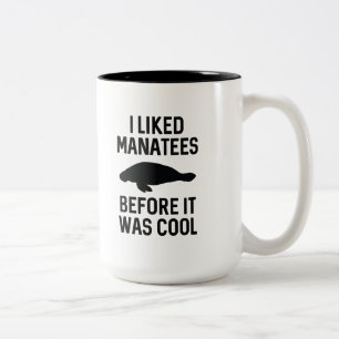 Ich mag Manatees Zweifarbige Tasse