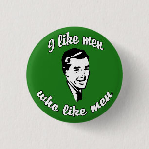 Ich mag Mannknopf Button