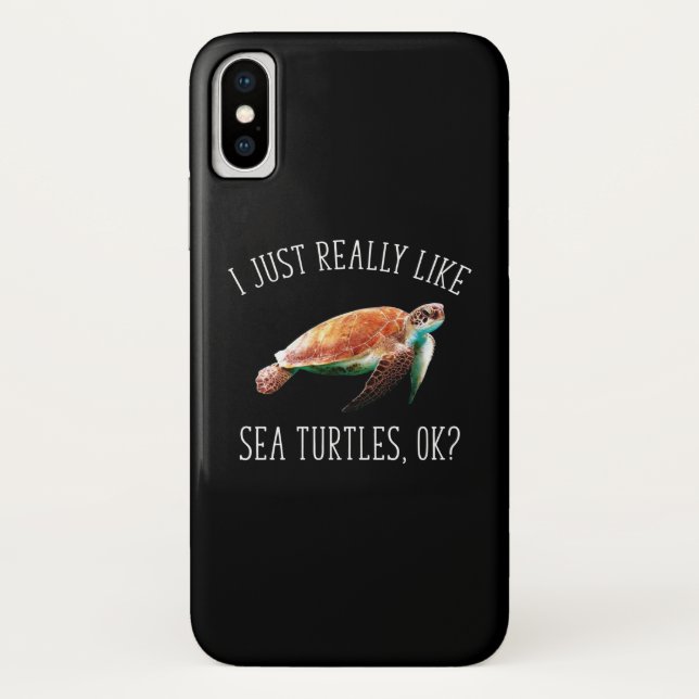 Ich mag Meeresschildkröten wirklich, okay? Case-Mate iPhone Hülle (Rückseite)