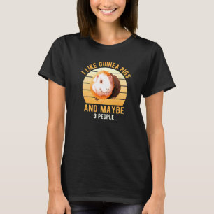 Ich mag Meerschweinchen Wheek Cavy Meerschweinchen T-Shirt