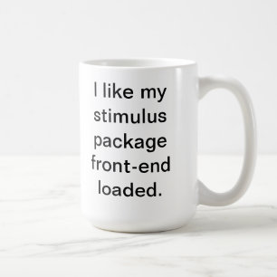 Ich mag mein Anregungspaketvorderseiten geladen Kaffeetasse