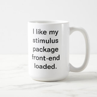 Ich mag mein Anregungspaketvorderseiten geladen Kaffeetasse