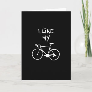 Ich mag mein Fahrrad Karte
