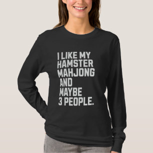Ich mag mein Hamster Brettspiel Lustiger Mahjong S T-Shirt