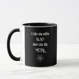 Ich mag mein Kaffee-Schwarzes gerade wie mein Tasse