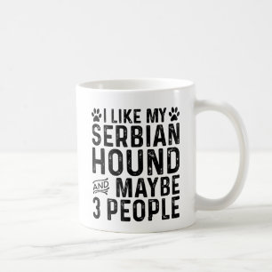 Ich mag mein serbisches Hund und 3 Leute Kaffeetasse