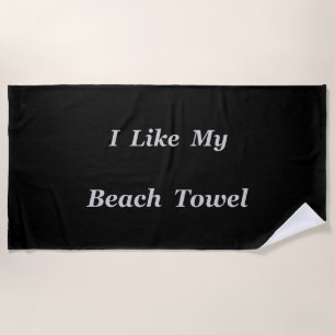 Ich mag mein strandtuch