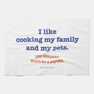Ich mag meine Familie und meine Haustiere kochen Geschirrtuch