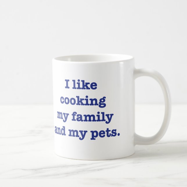 Ich mag meine Familien-Tasse kochen Kaffeetasse (Rechts)