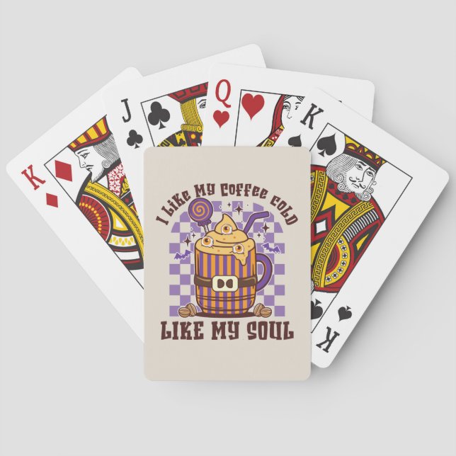 Ich mag meine Kaffeeküche Spielkarten (Rückseite)