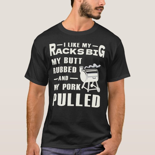 Ich mag meine Racks Big My Hintern Rubin T-Shirt (Vorderseite)