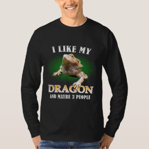 Ich mag meinen bärtigen Drachen und vielleicht 3 L T-Shirt