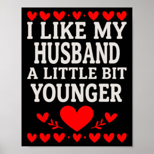 Ich mag meinen Ehemann zu Valentinstag ein bissche Poster