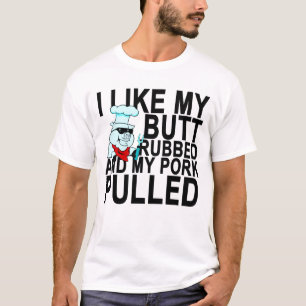 Ich mag meinen Hintern gerieben und mein T-Shirt