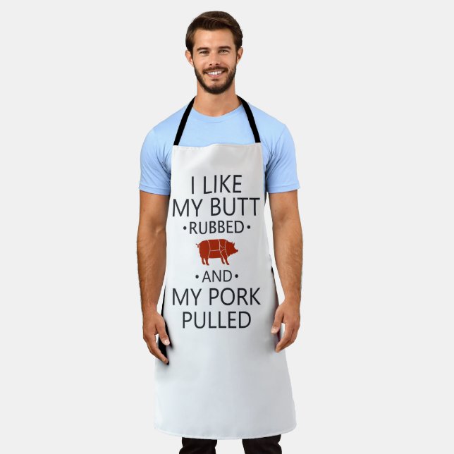 Ich mag meinen Hintern gerodet und mein Schwein ge Schürze (Getragen)