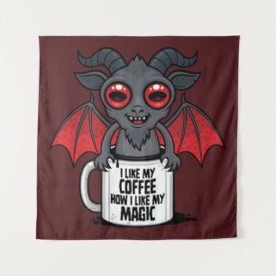 Ich mag meinen Kaffee, wie ich meine Magie mag Wandteppich