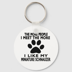 Ich mag meinen MiniaturSchnauzer. Schlüsselanhänger
