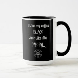 Ich mag meinen schwarzen Kaffee genauso wie mein M Tasse
