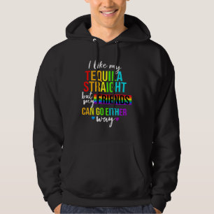 Ich mag meinen Tequila Straight Lgbt Pride Gay Les Hoodie