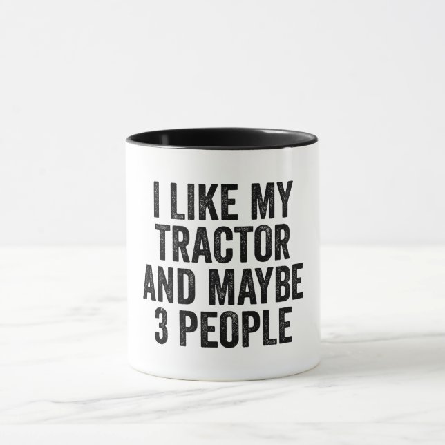 Ich mag meinen Traktor und vielleicht 3 Leute Tasse (Zentrum)