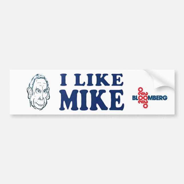 Ich mag Mike 2020 Autoaufkleber (Vorne)