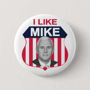 Ich mag Mike-Schild Button