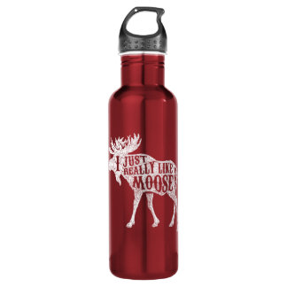 Ich mag Moose einfach OK Edelstahlflasche