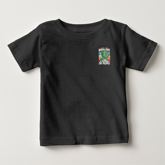 Ich mag Morgenmenschen oder Morgen oder Menschen n Baby T-shirt (Vorderseite)