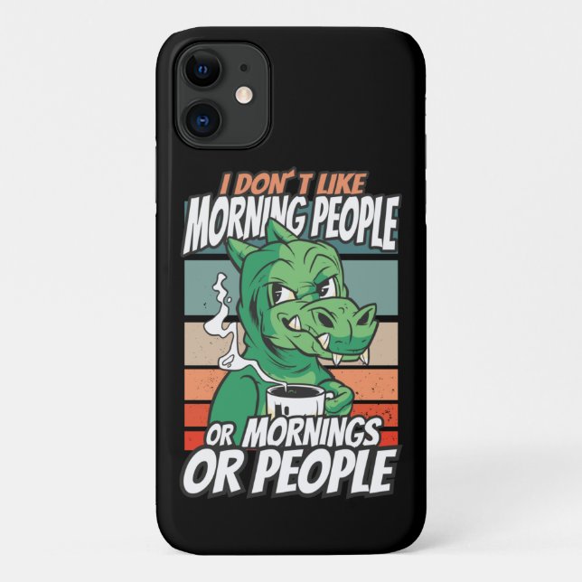 Ich mag Morgenmenschen oder Morgen oder Menschen n Case-Mate iPhone Hülle (Rückseite)