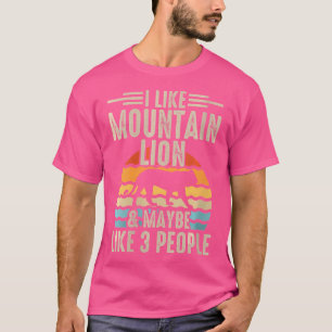Ich mag Mountain Lion vielleicht wie 3 Leute T-Shirt