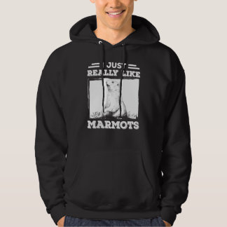 Ich mag Murmeltiere einfach wirklich gerne, Tag de Hoodie