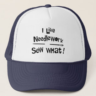 Ich mag Needlework Truckerkappe