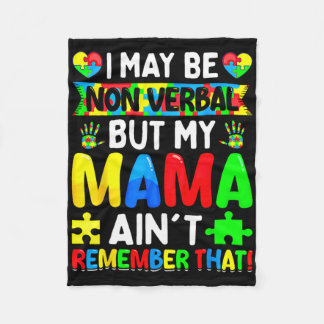 Ich mag nicht verbal sein, aber meine Mutter erinn Fleecedecke