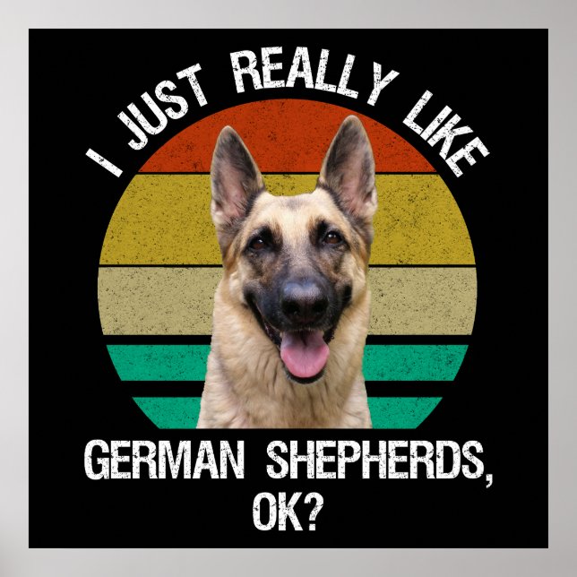 Ich mag nur deutsche Hirten, okay? Poster (Vorne)