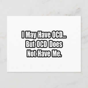 Ich mag OCD haben, aber... Postkarte