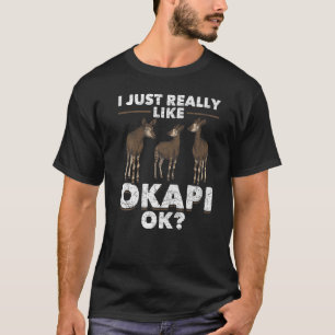 Ich mag Okapi Ok Africa Safari Animal C T-Shirt
