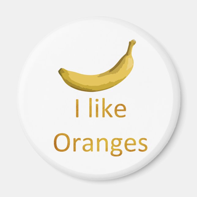 Ich mag Orange Magnet (Vorne)
