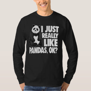 Ich mag Pandas Women Bear Panda Liebe T-Shirt
