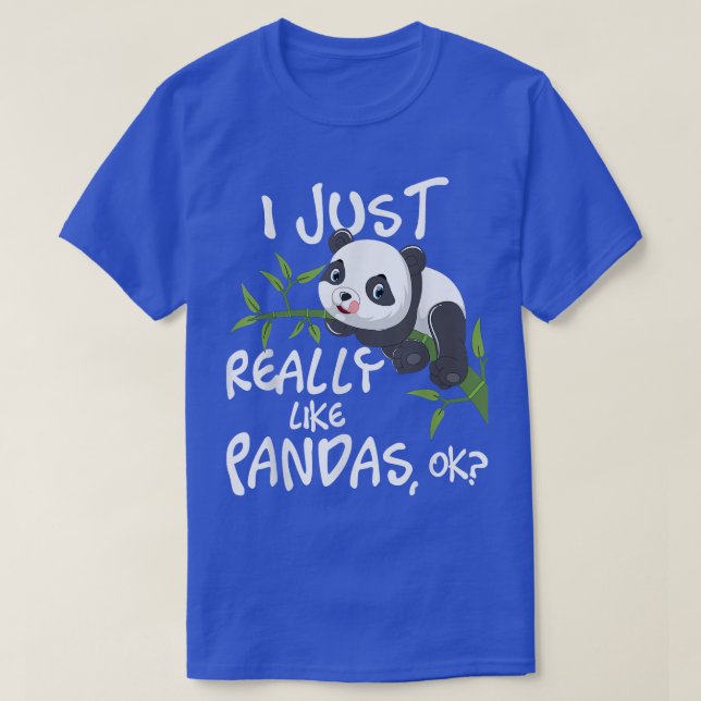 Ich mag PandasCute Kawaii Panda Lover wirklich. T-Shirt (Design vorne)