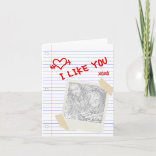 Ich mag Papier Feiertagskarte
