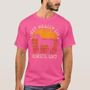 Ich mag Pferdereiten einfach nur T-Shirt