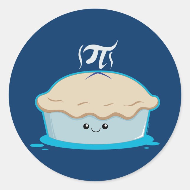 Ich mag Pi Runder Aufkleber (Vorderseite)