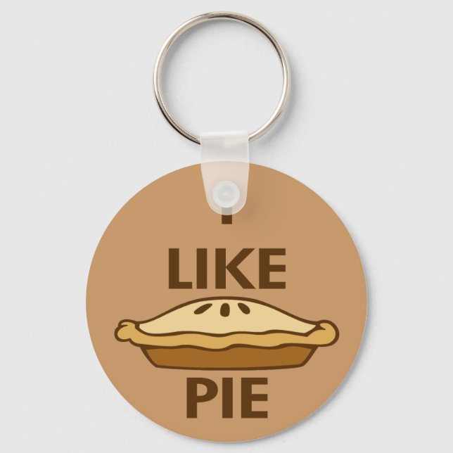 Ich mag Pie Schlüsselanhänger (Vorderseite)