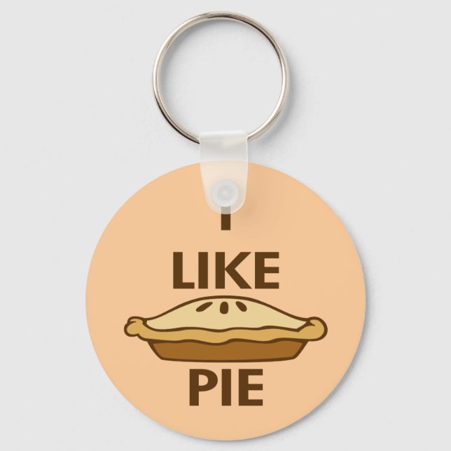 Ich mag Pie Schlüsselanhänger (Vorderseite)