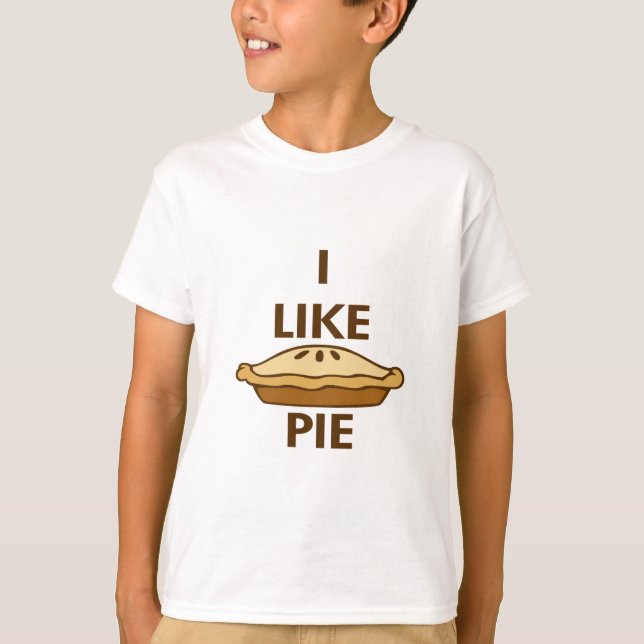 Ich mag Pie T-Shirt (Vorderseite)
