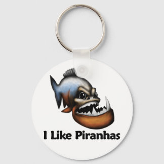 Ich mag Piranhas Schlüsselanhänger