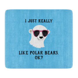 Ich mag Polar Bären wirklich gut. Schneidebrett